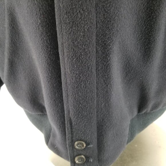 Jos. A. Bank Full Zip Wool Cashmere Blue Bomber Lined Jacket Men's Medium - Picture 7 of 13